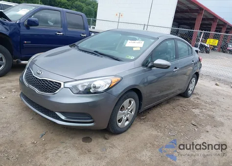 2016 Kia Forte Lx из США, поврежденный, VIN KNAFX4A64G5527128